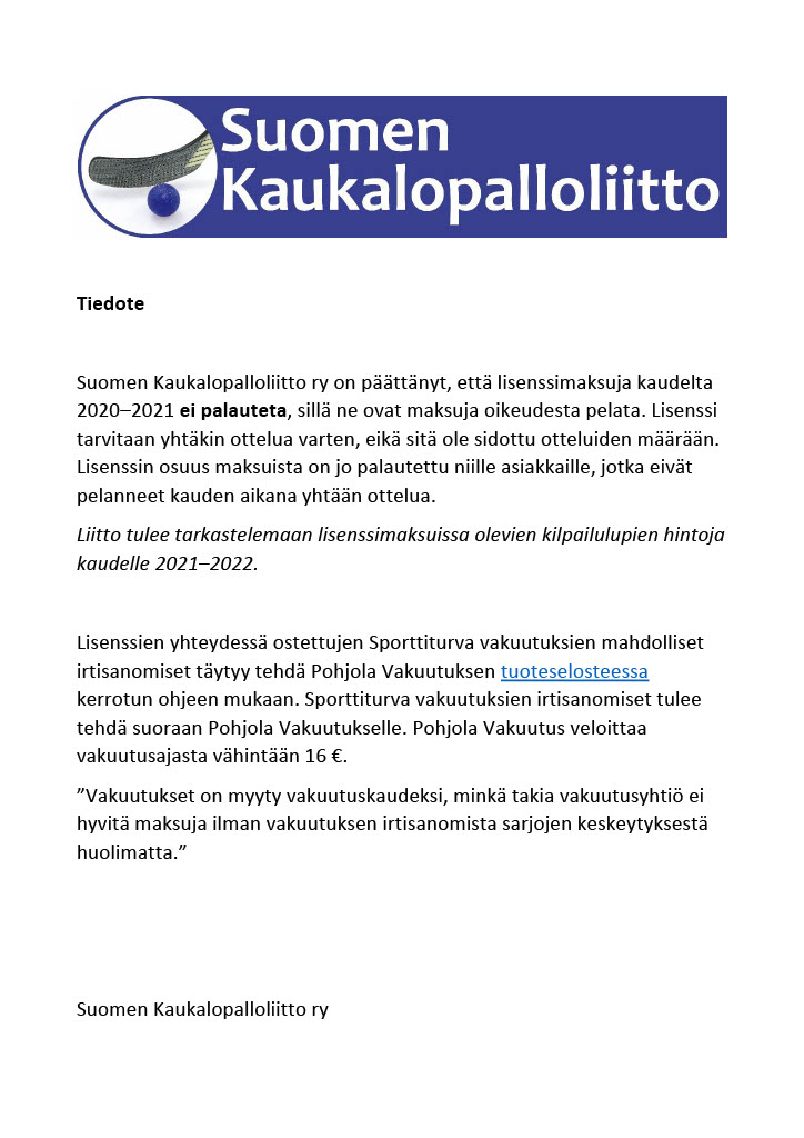 Suomen Kaukalopalloliitto